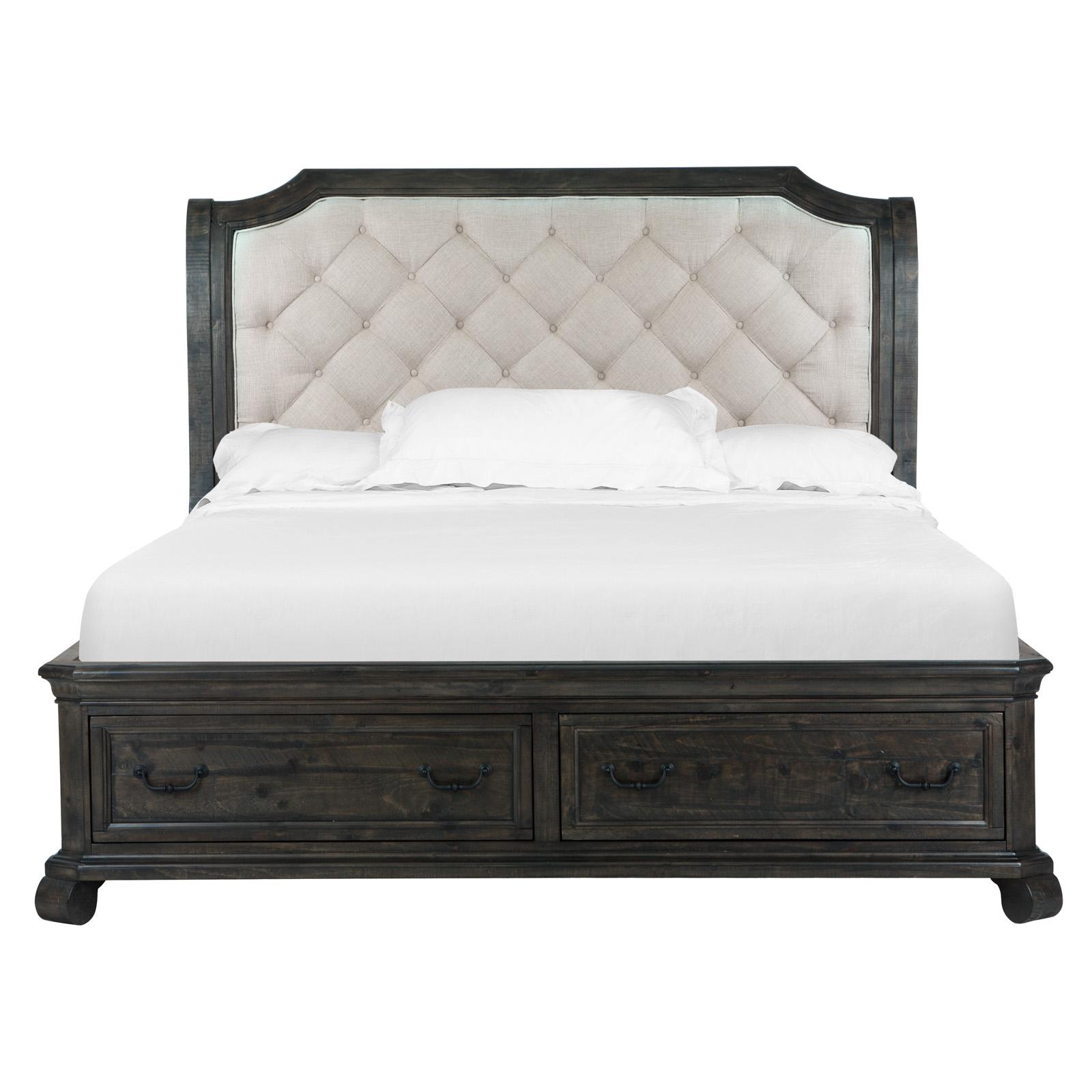  Magnussen Bellamy California King Upholstered Sleigh Bed with Storage B2491-63F/B2491-63H/B2491-73R IMAGE 1