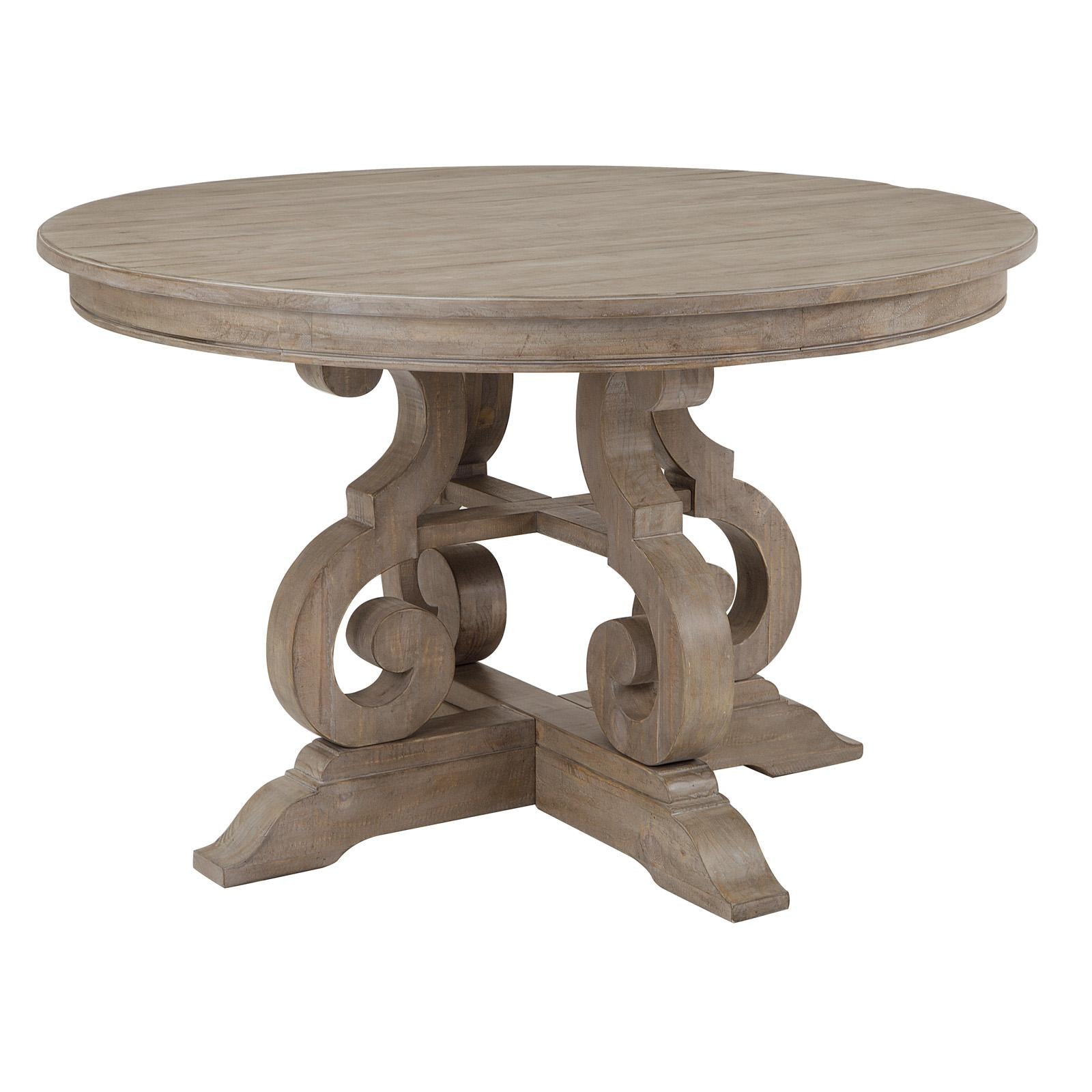  Magnussen Round Tinley Park Dining Table with Pedestal Base D4646-22B/D4646-22T IMAGE 1