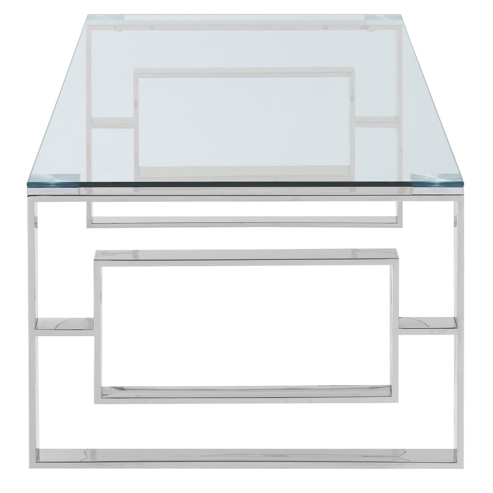  !nspire Eros 301-482CH Coffee Table - Silver IMAGE 4