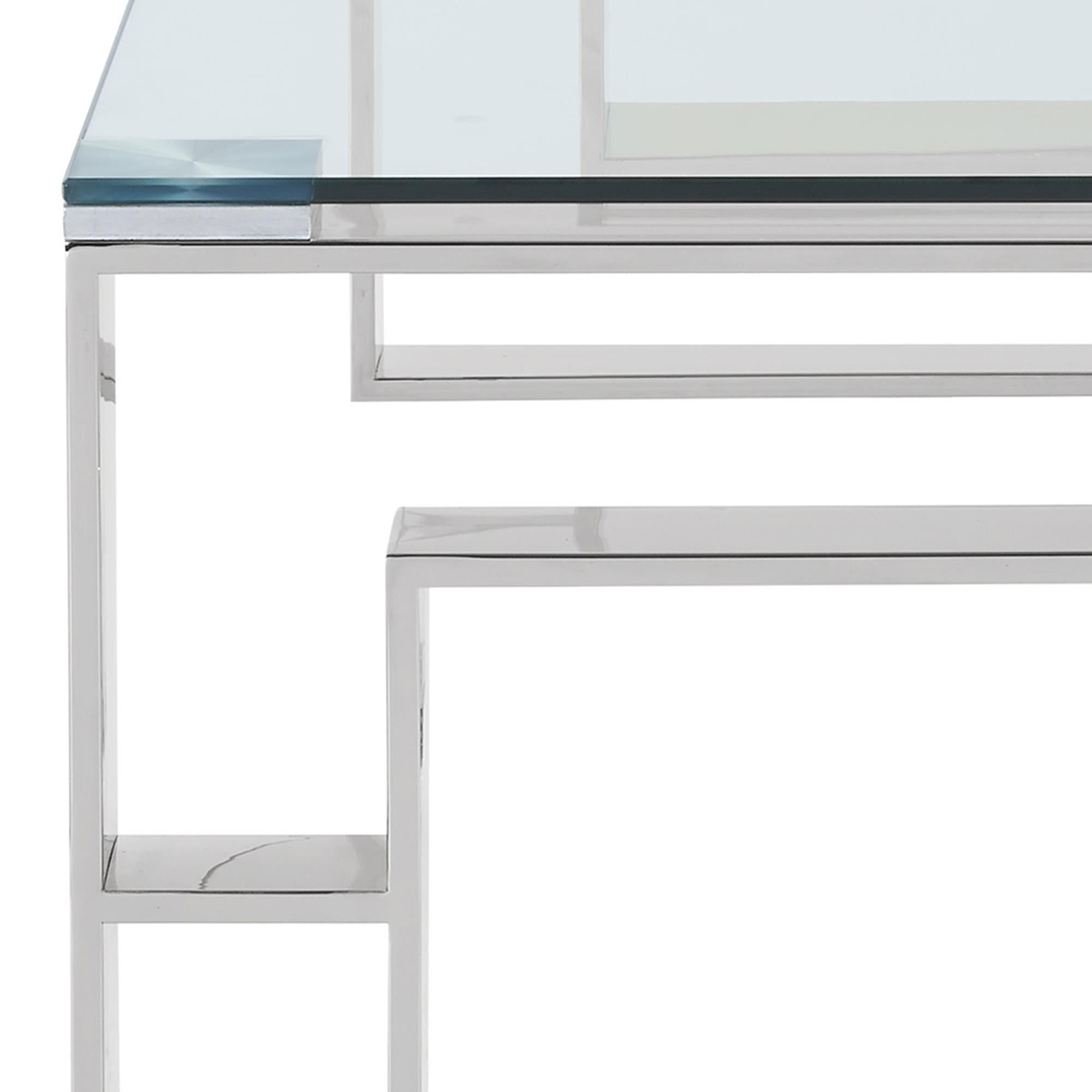  !nspire Eros 301-482CH Coffee Table - Silver IMAGE 7