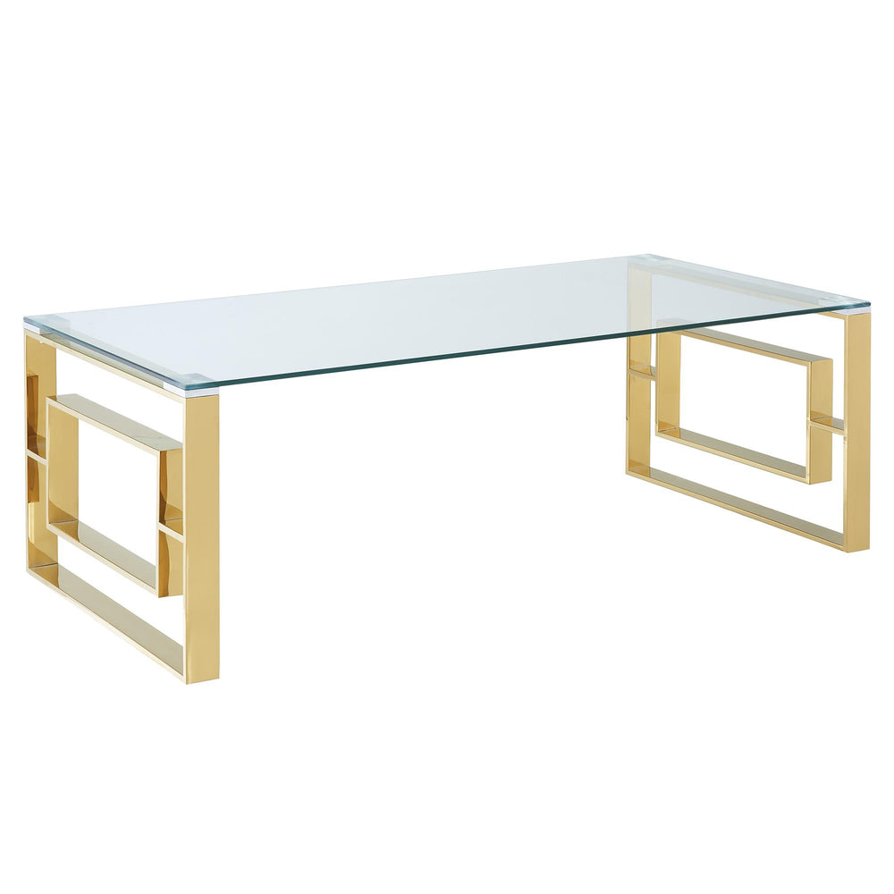  !nspire Eros 301-482GL Coffee Table - Gold IMAGE 1