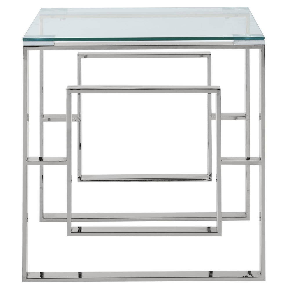  !nspire Eros 501-482CH Accent Table - Silver IMAGE 3