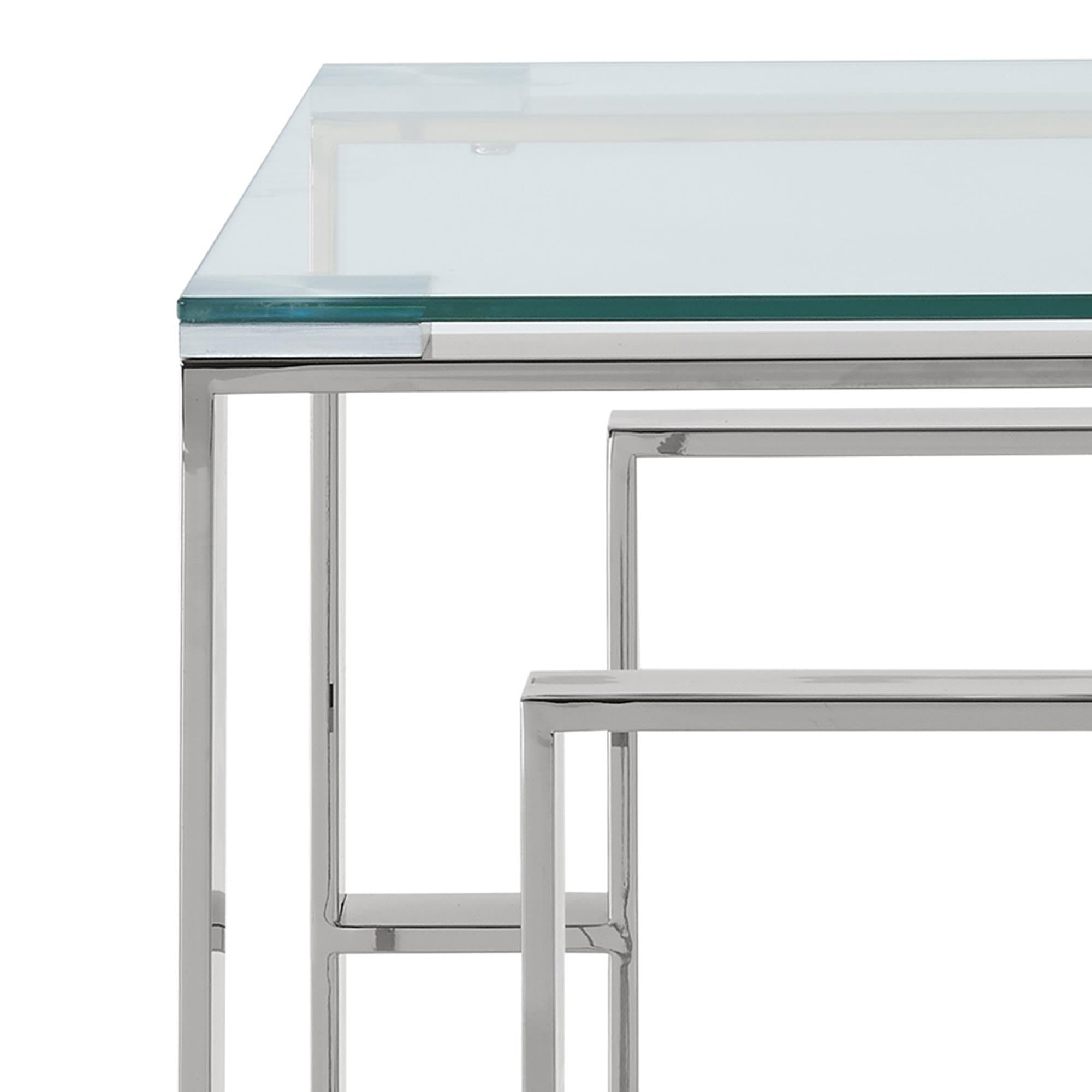  !nspire Eros 501-482CH Accent Table - Silver IMAGE 7