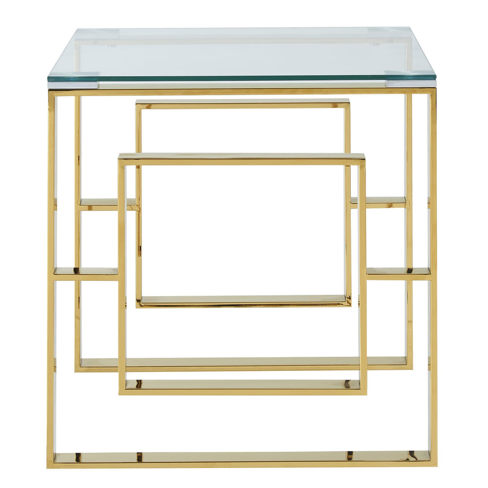  !nspire Eros 501-482GL Accent Table - Gold IMAGE 4