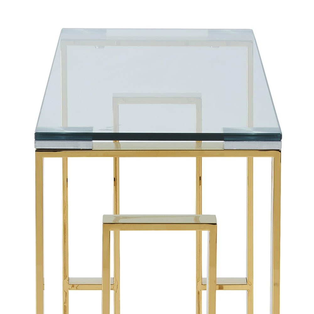  !nspire Eros 502-482GL Console/Desk - Gold IMAGE 7
