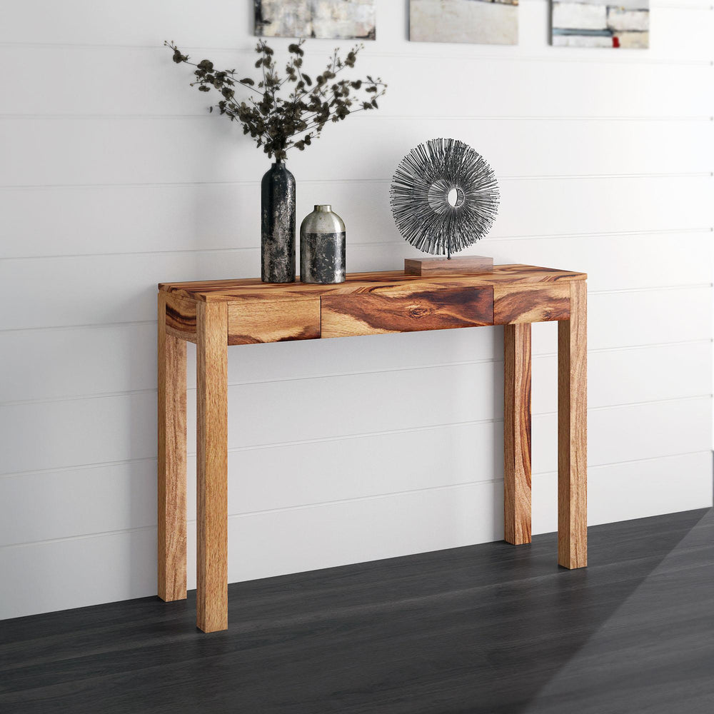  !nspire Idris 502-814DSH Console/Desk - Dark Sheesham IMAGE 2