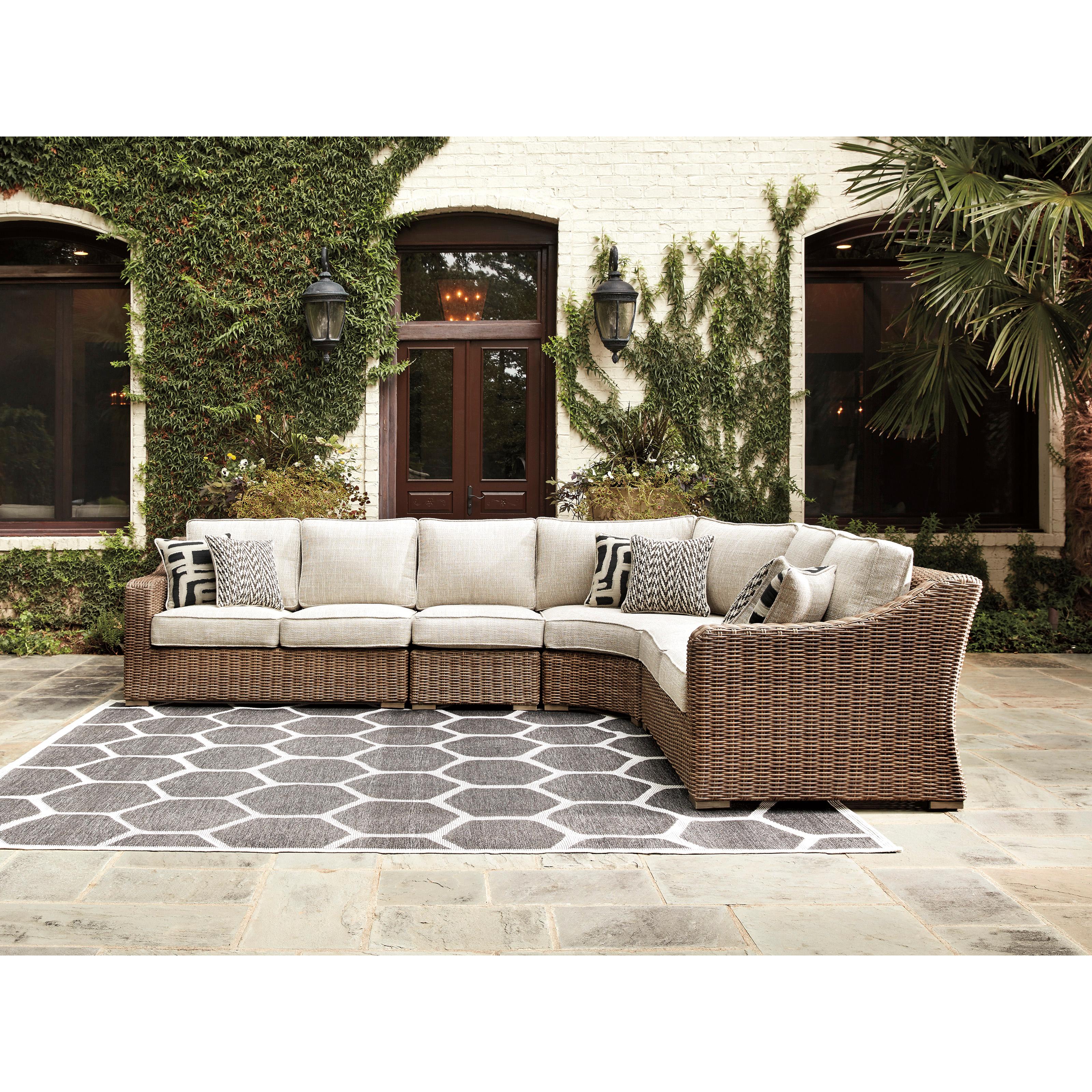  Signature Design by Ashley Beachcroft P791P7 4 pc Outdoor Seating Set IMAGE 1