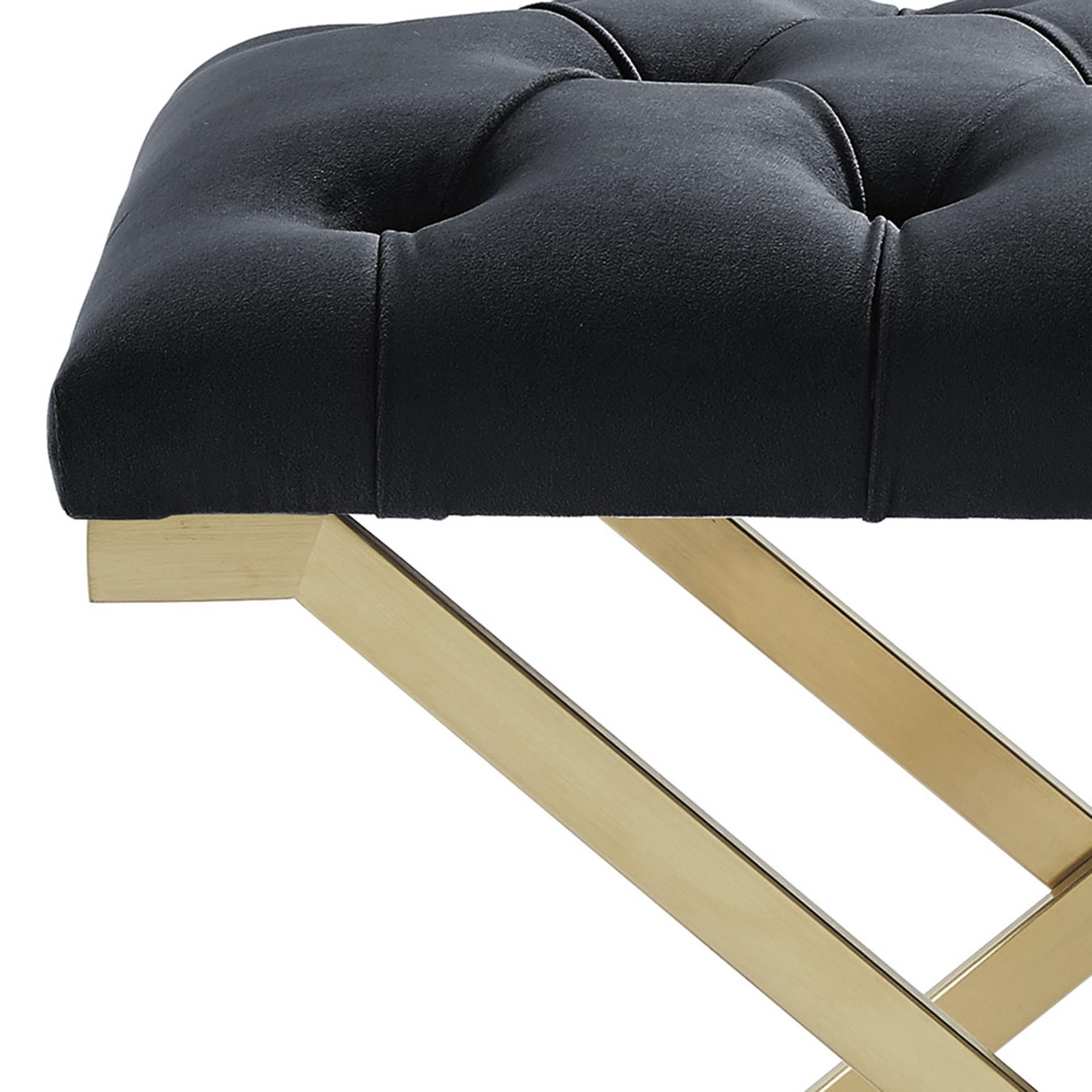  !nspire Rada 401-404BK Bench - Black and Gold IMAGE 7