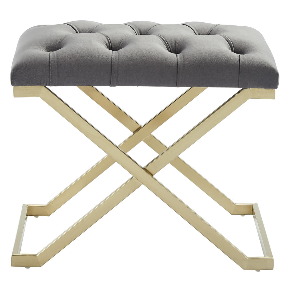  !nspire Rada 401-404GY Bench - Grey and Gold IMAGE 3