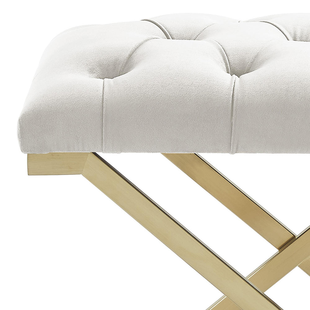  !nspire Rada 401-404IV Bench - Ivory and Gold IMAGE 7
