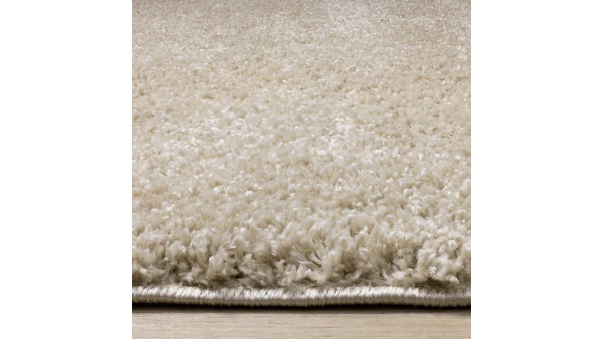 Pascal Beige Comfort Shag Rug Oval