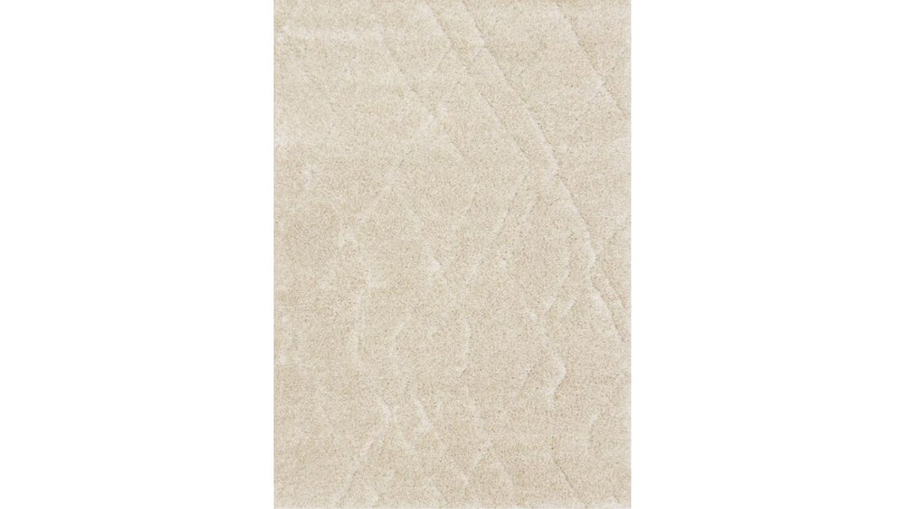 Roman Cream Subtle Diamond Pattern Rug