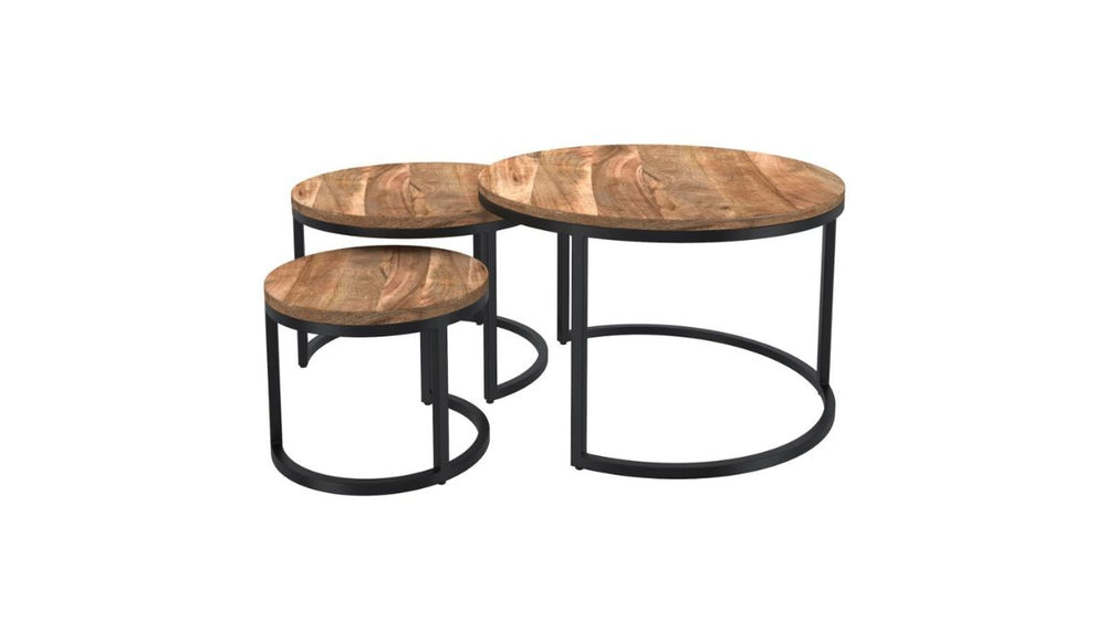 WORLDWIDE HOME FURNISHINGS DARSH COFFEE TABLE (SET OF 3)