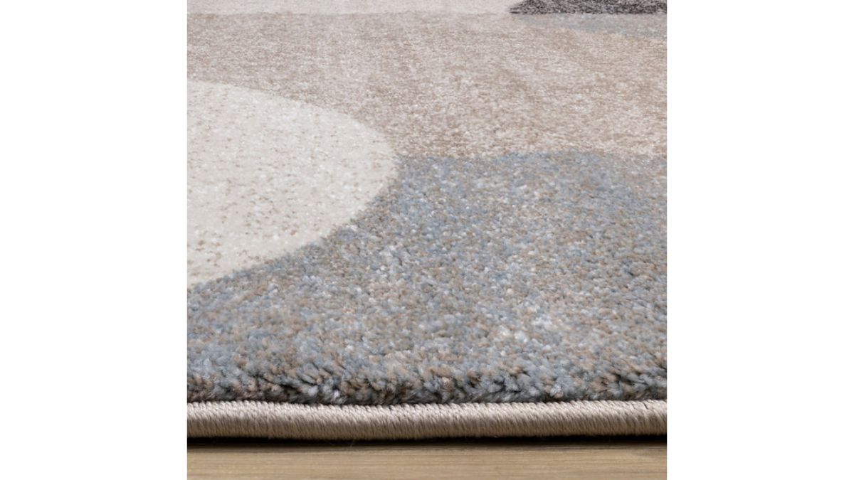 Breeze Cream Brown Grey Geometric Shapes Rug