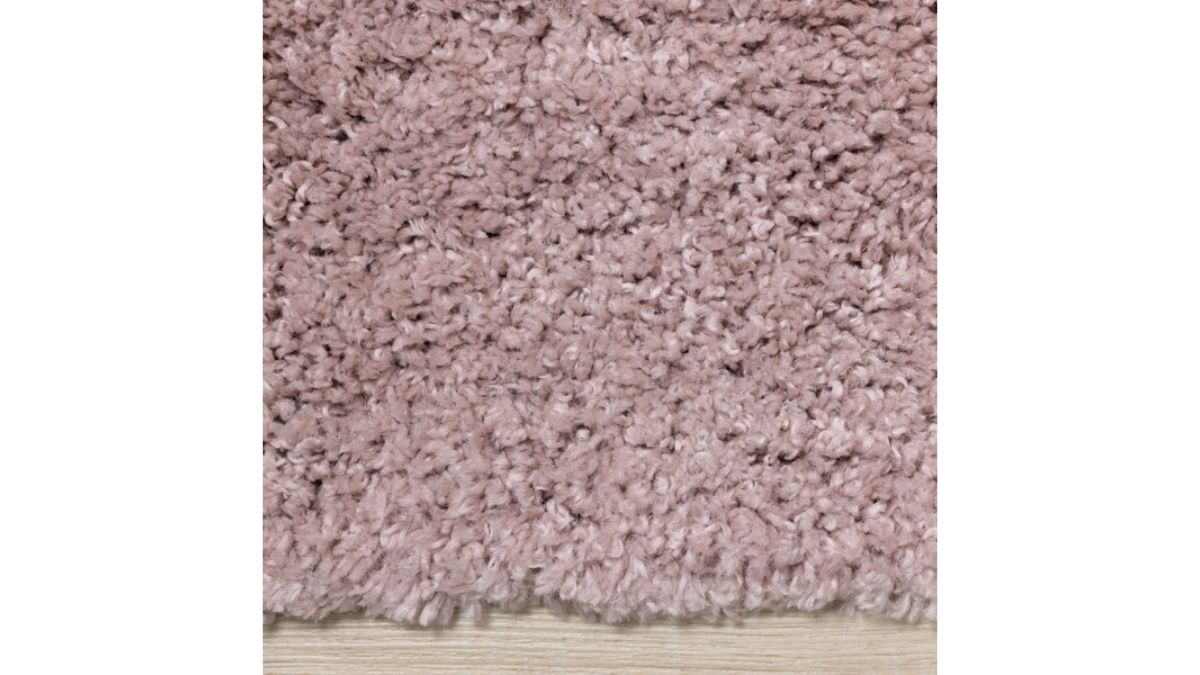 Pascal Pink Comfort Shag Rug Oval