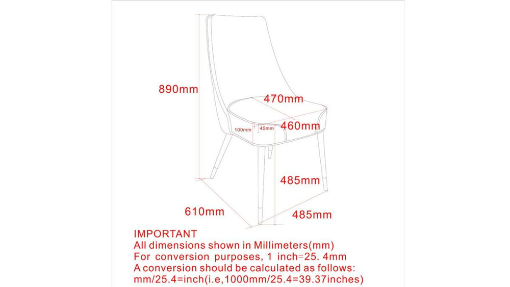 WORLDWIDE HOME FURNISHINGS KODA DINING CHAIR (SET OF 2)
