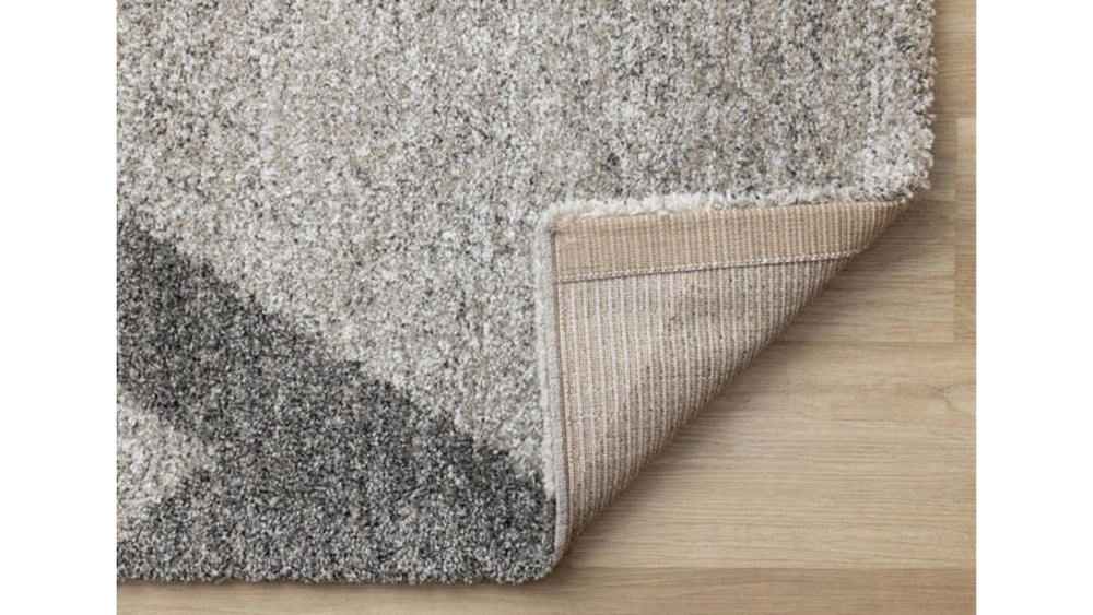 Marquis Grey White Beige Abstract Geometric Rug