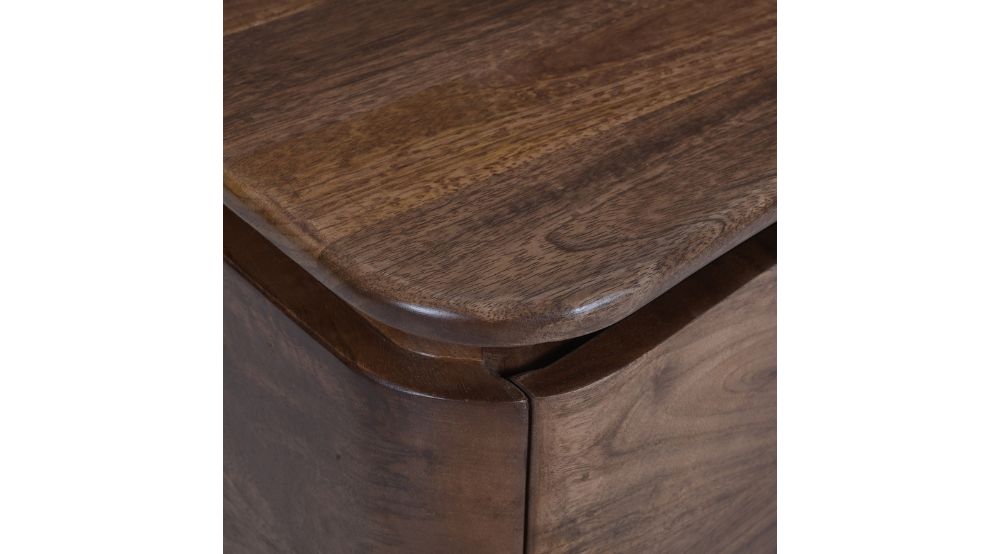 Akhila 2 Drawer Accent Table in Walnut