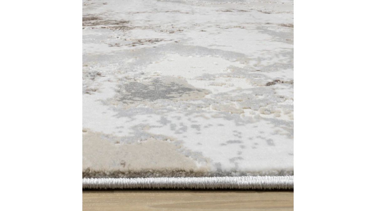 Luca Taupe Organic Swirl Rug