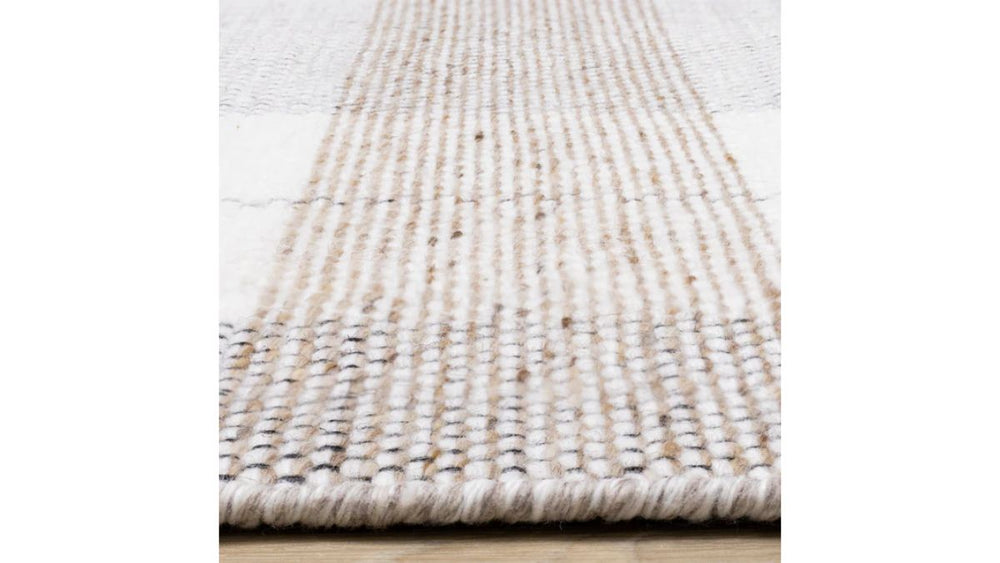 Aspen Beige Muted Plaid Woven Rug
