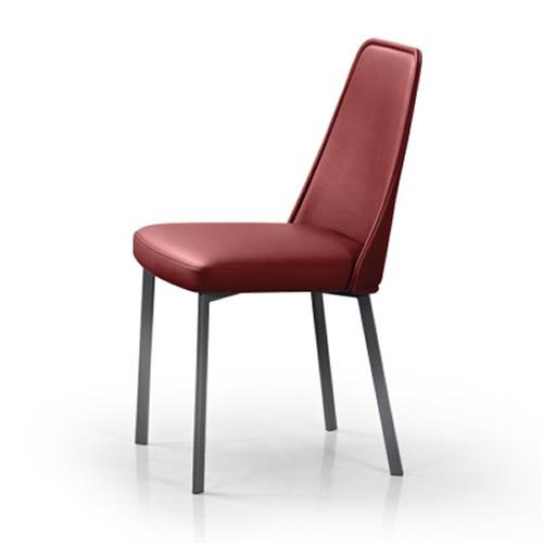  Trica Furniture Sofia Dining Chair Sofia Chair - Anthracite/Cantina Cranberry IMAGE 1