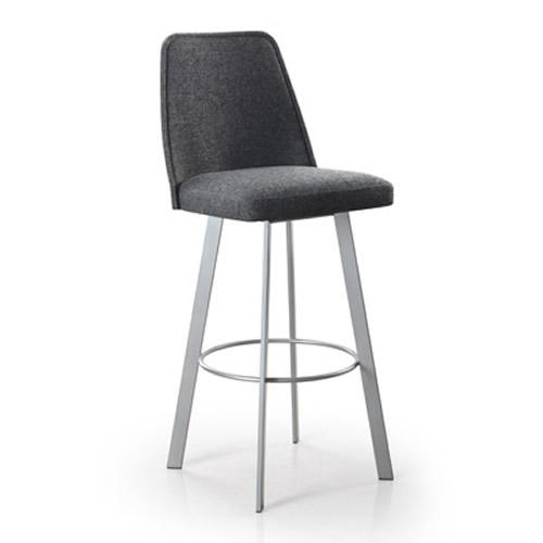  Trica Furniture Sofia Pub Height Stool Sofia Bar Height Swivel Stool - Meteor/Nostalgia Chalkboard IMAGE 1