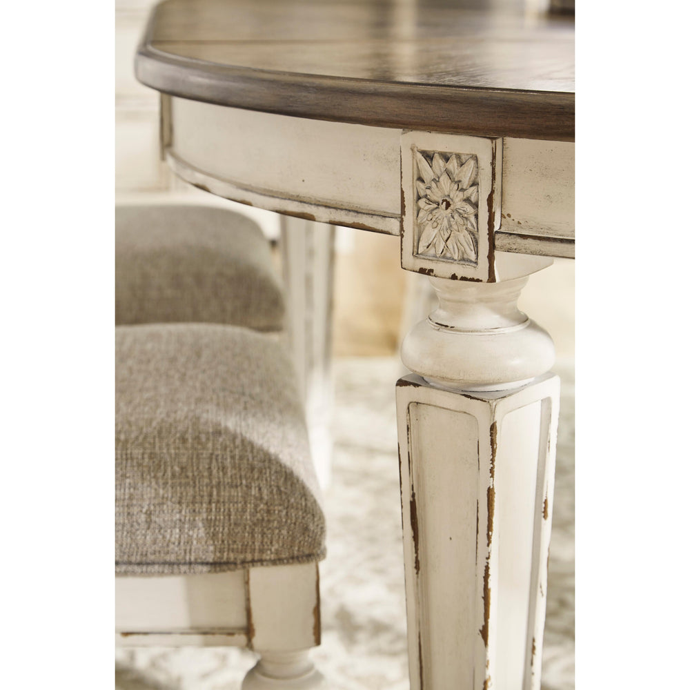  Signature Design by Ashley Oval Realyn Dining Table D743-35 IMAGE 2
