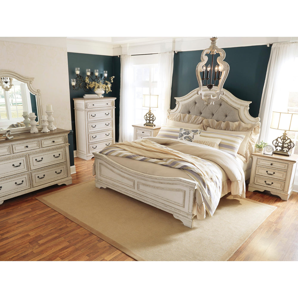  Signature Design by Ashley Realyn Queen Upholstered Panel Bed B743-57/B743-54/B743-96 IMAGE 5