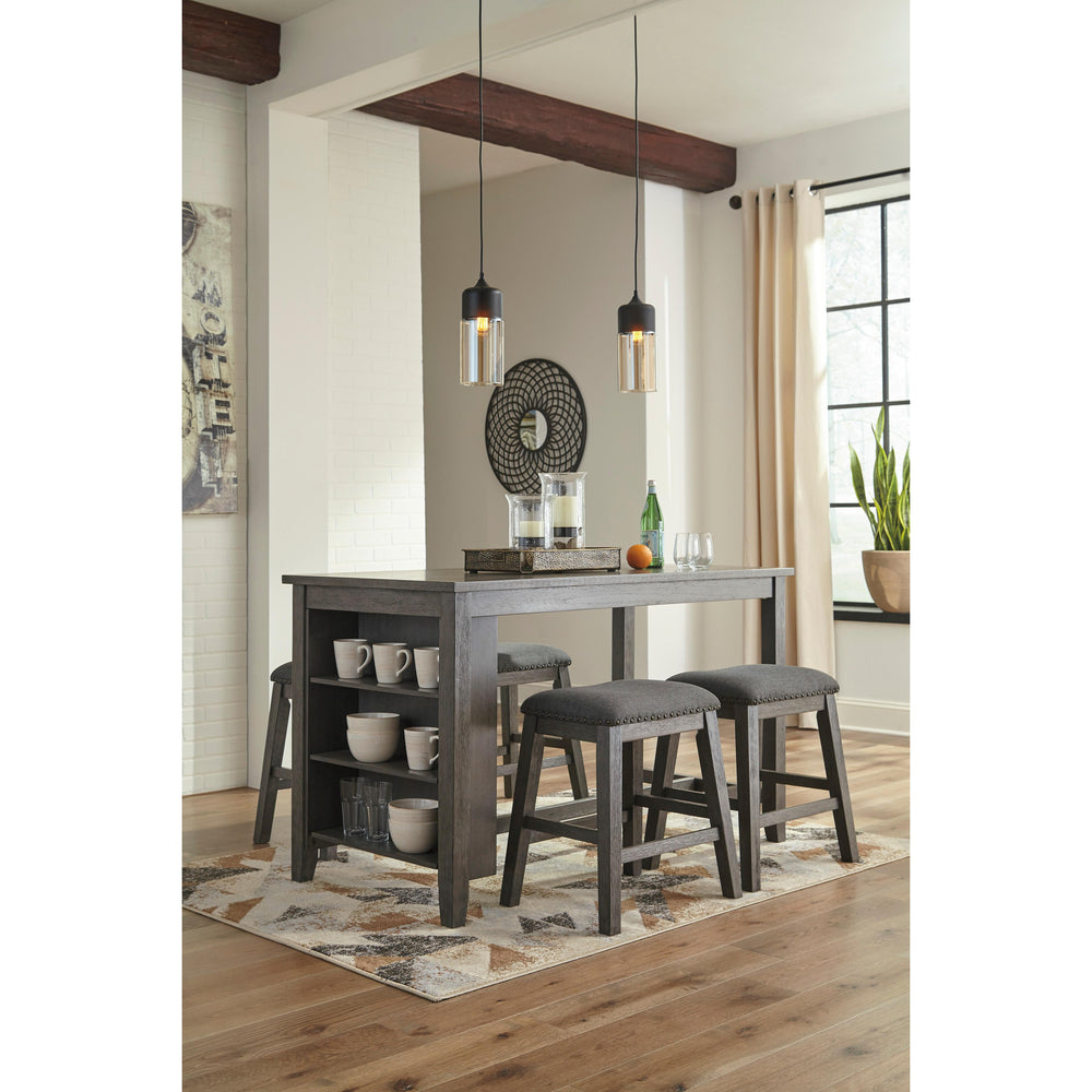  Signature Design by Ashley Caitbrook Counter Height Dining Table with Trestle Base D388-13 IMAGE 7