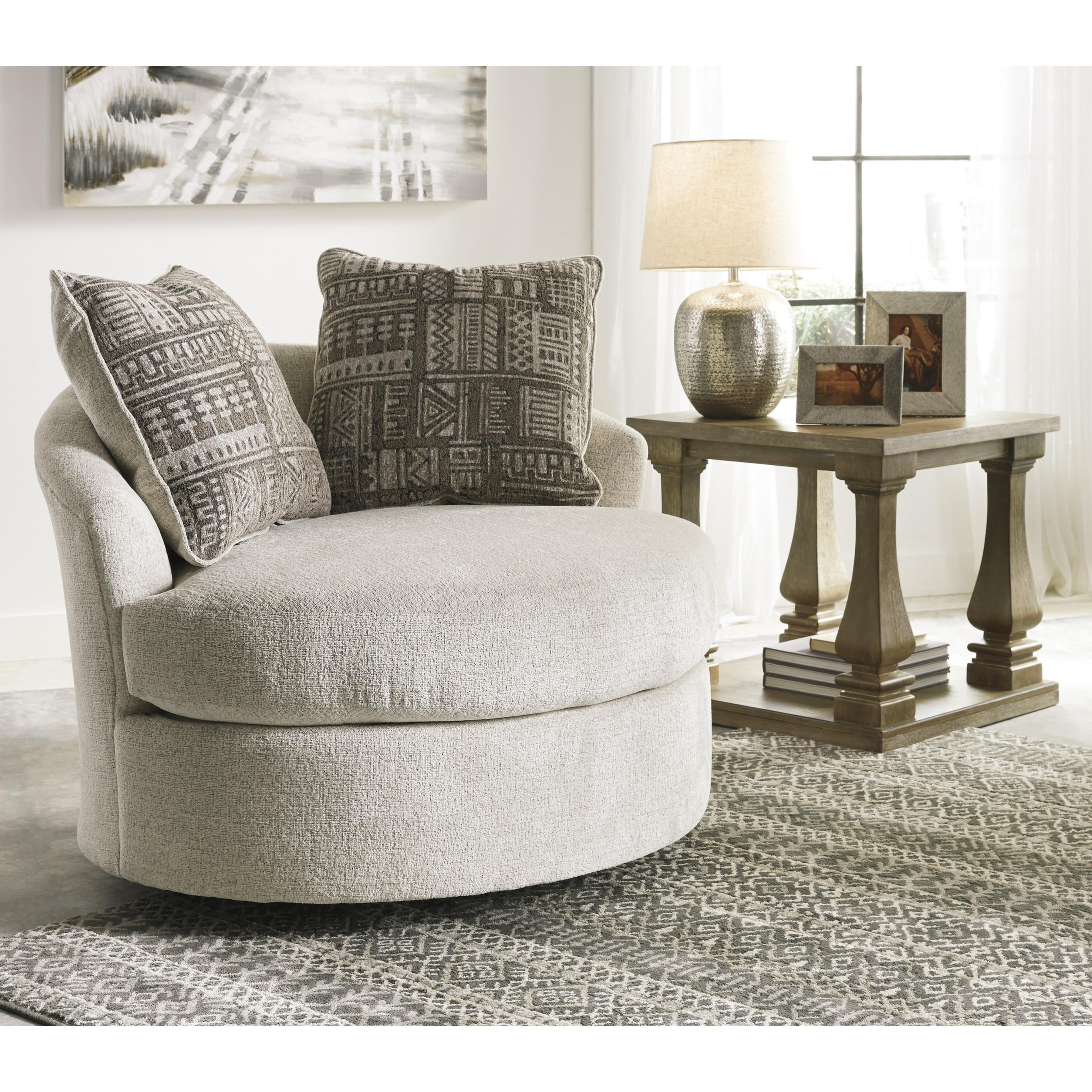  Signature Design by Ashley Soletren Swivel Fabric Accent Chair 9510444 IMAGE 4