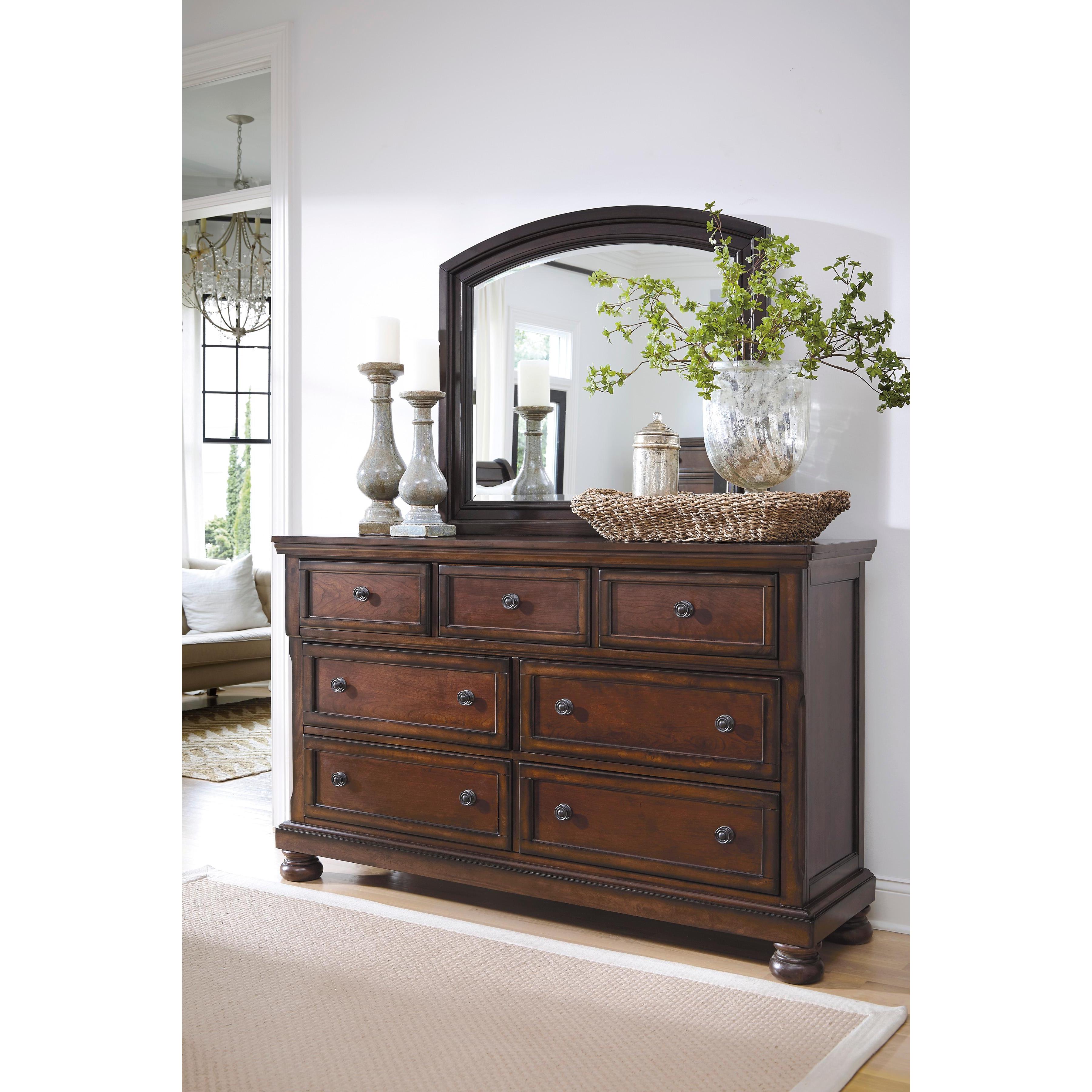  Millennium Porter B697B27 7 pc King Sleigh Storage Bedroom Set IMAGE 3
