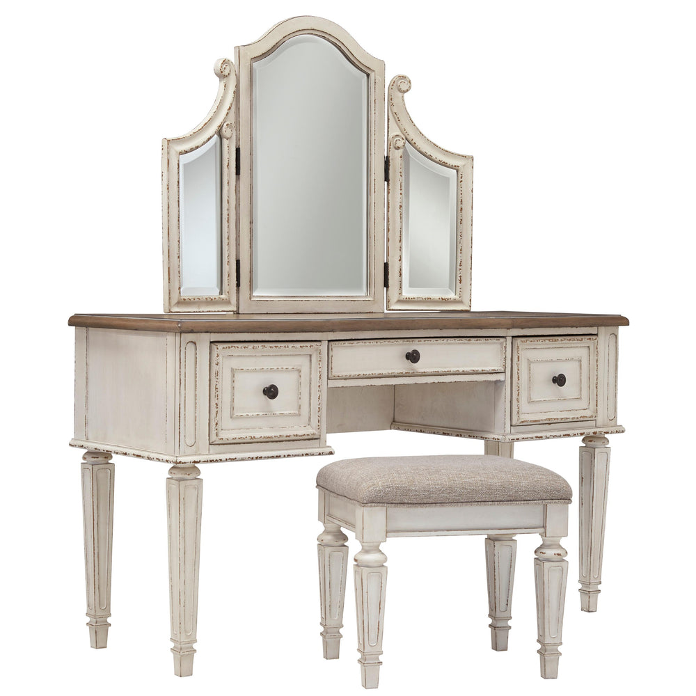  Signature Design by Ashley Realyn 3-Drawer Vanity Set B743-22 IMAGE 1