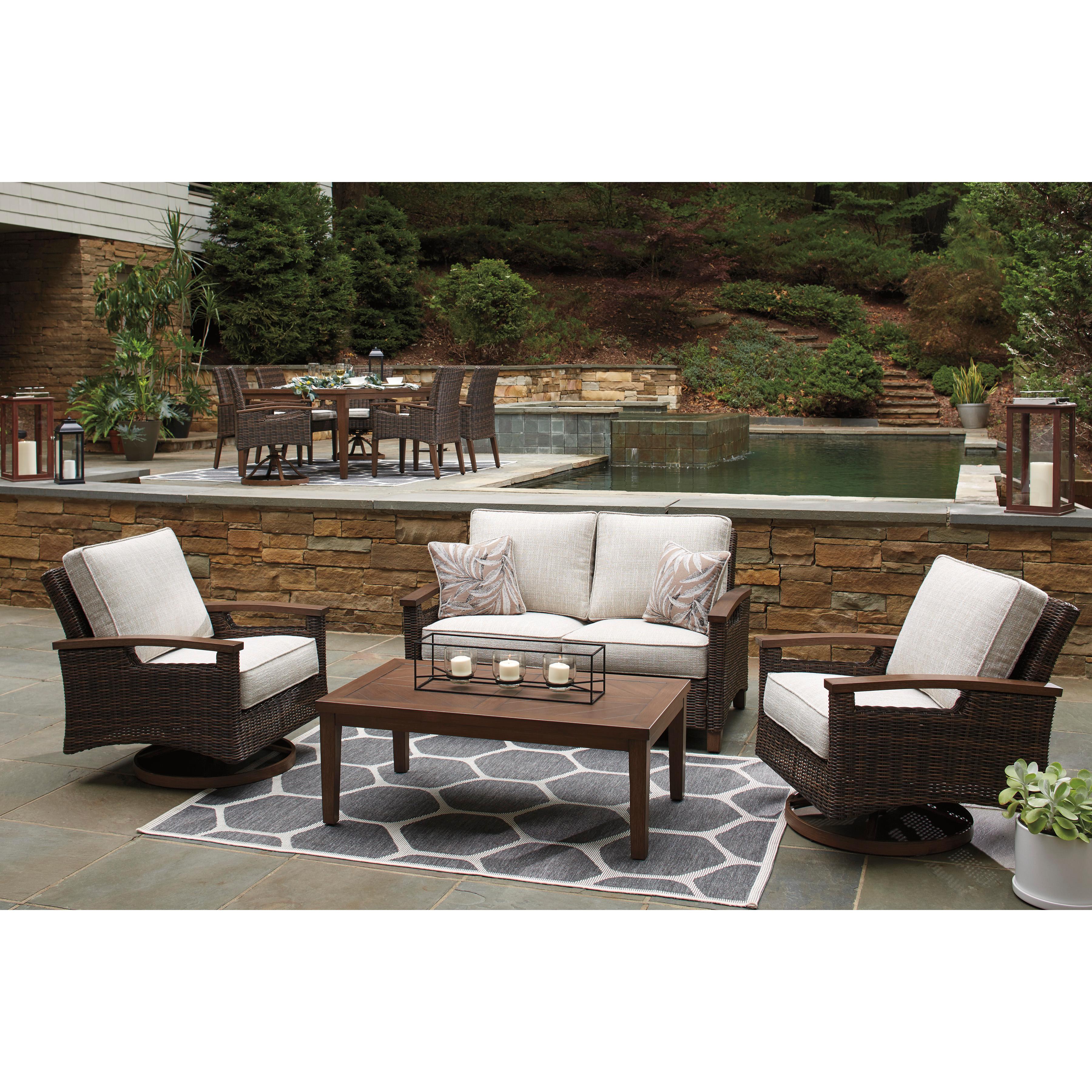  Signature Design by Ashley Paradise Trail P750-821 Swivel Lounge Chair IMAGE 12