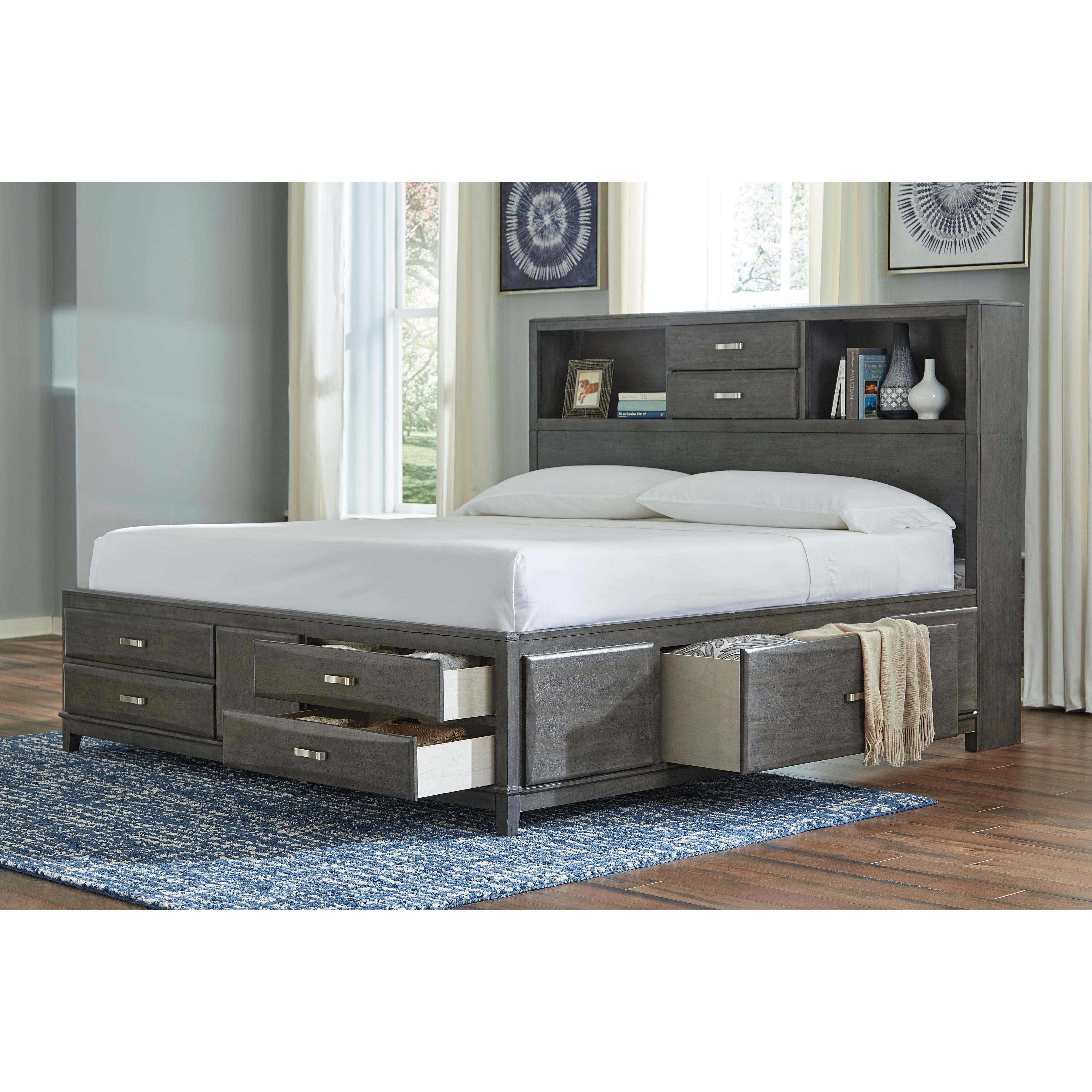  Signature Design by Ashley Caitbrook Queen Bookcase Bed with Storage B476-65/B476-64/B476-98 IMAGE 4
