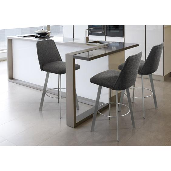  Trica Furniture Sofia Counter Height Stool Sofia Counter Height Swivel Stool - Meteor/Nostalgia Chalkboard IMAGE 2