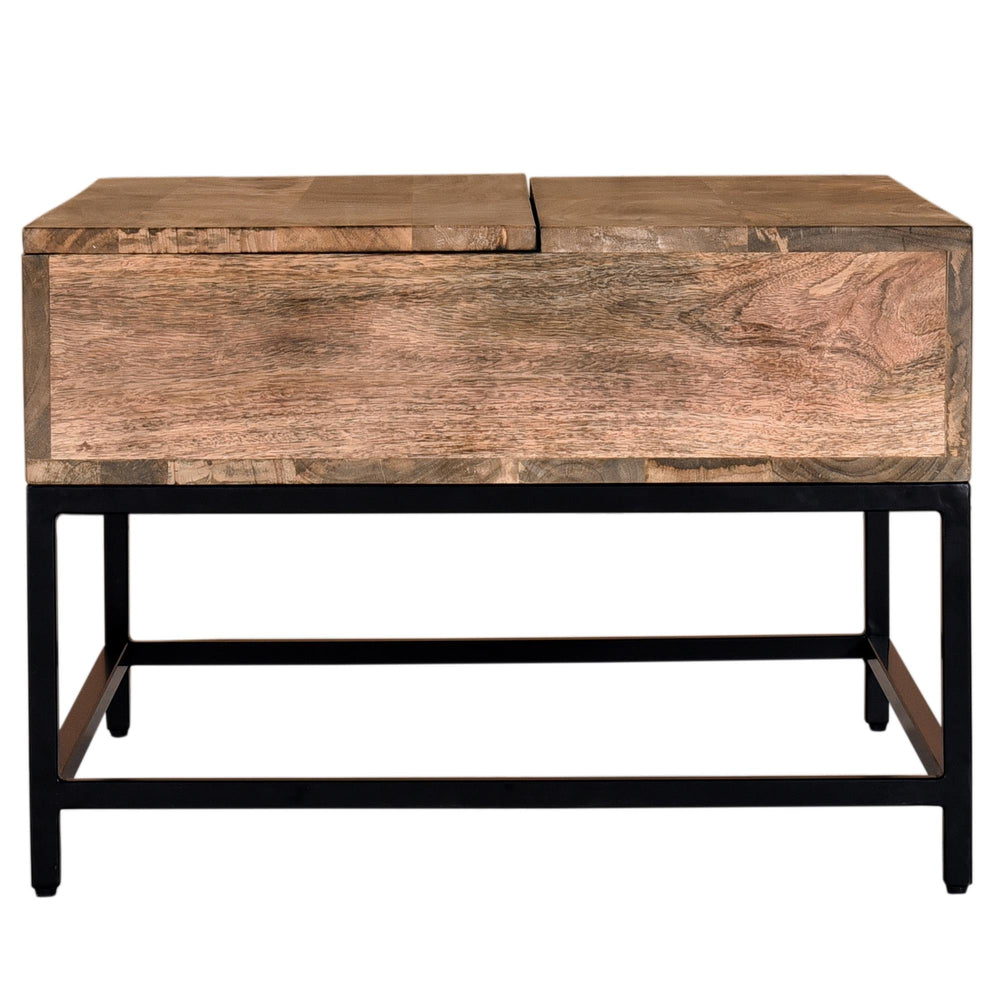  !nspire Ojas 301-513NT Lift-Top Coffee Table - Natural Burnt and Black IMAGE 4