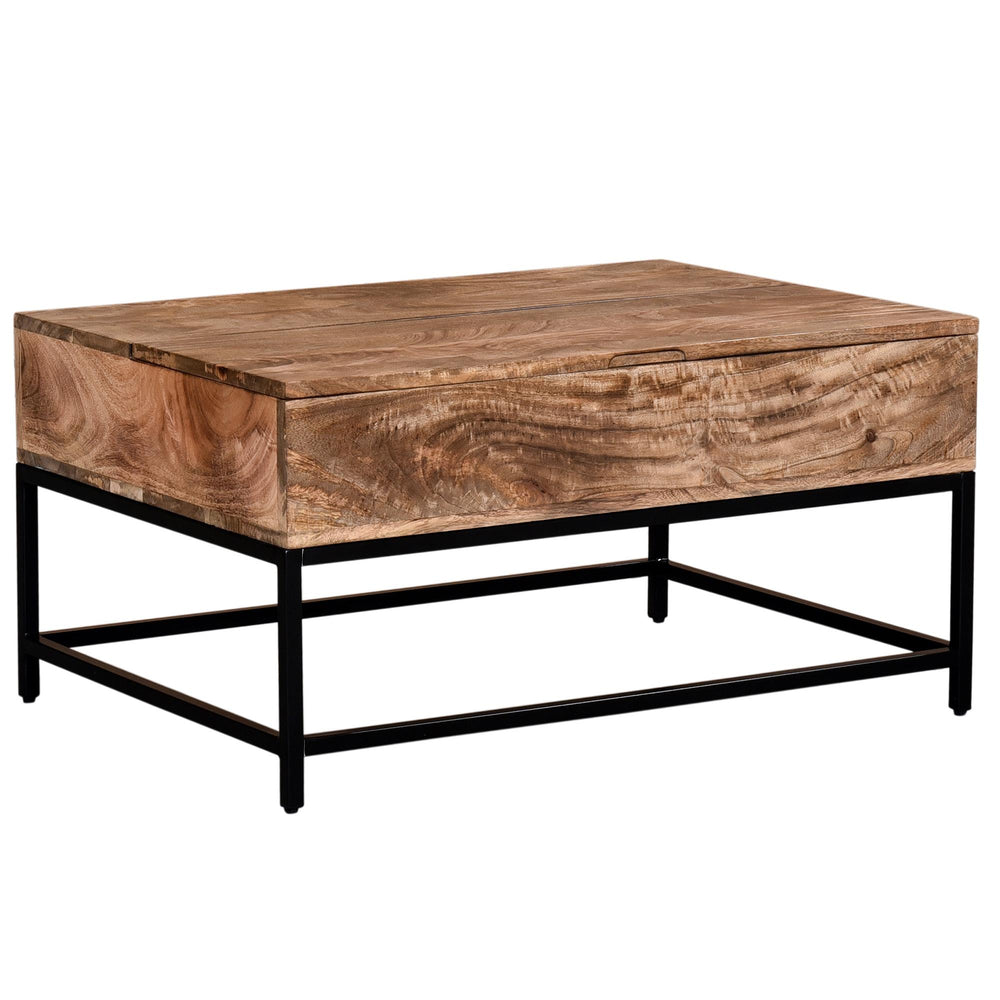  !nspire Ojas 301-513NT Lift-Top Coffee Table - Natural Burnt and Black IMAGE 7