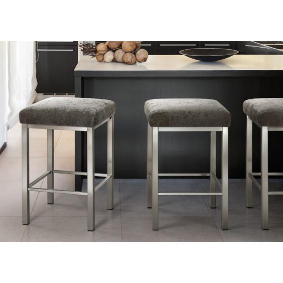  Trica Furniture Day Pub Height Stool Day Bar Height Stool - Black/Mississippi Teal IMAGE 2
