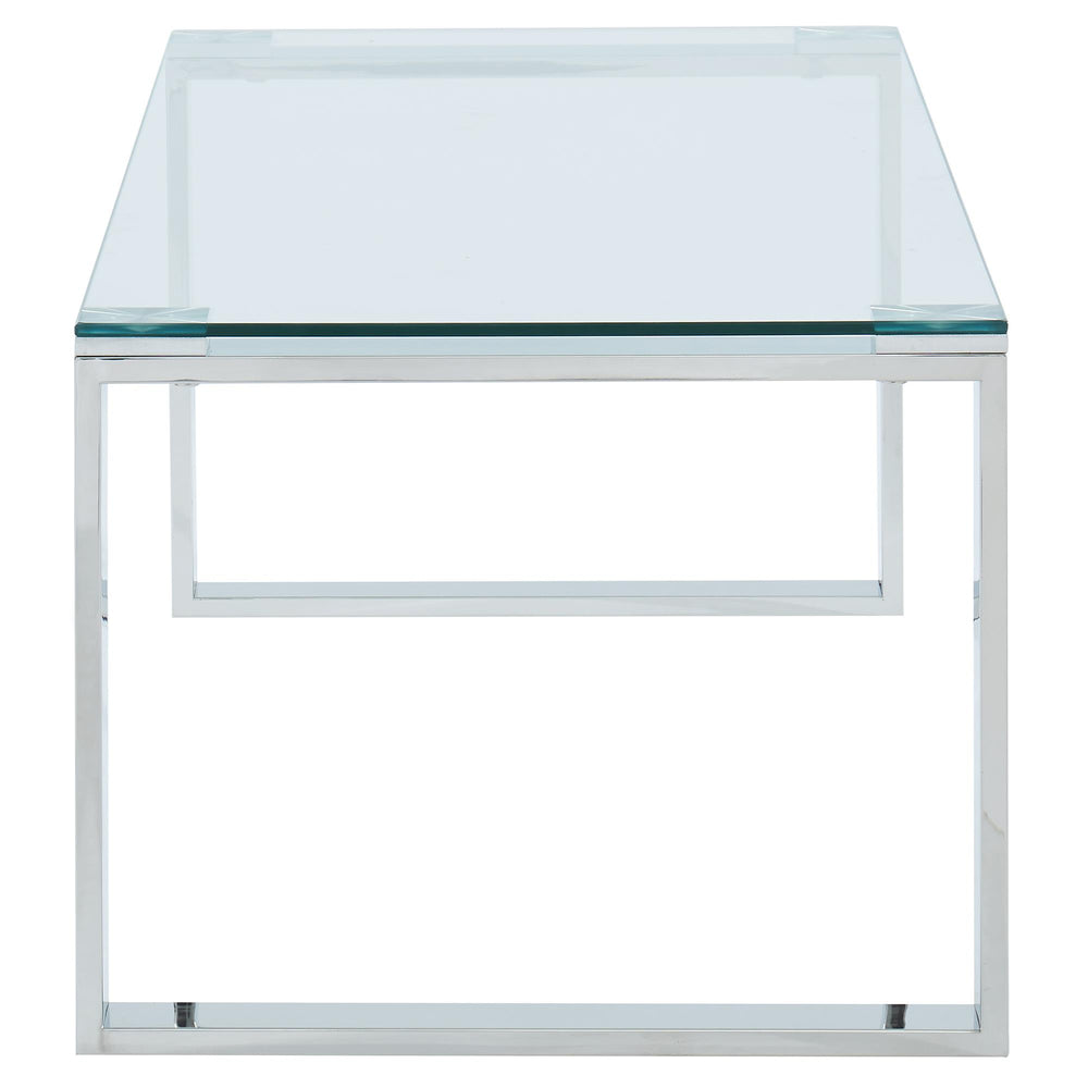  !nspire Zevon 301-408CH Coffee Table - Silver IMAGE 3