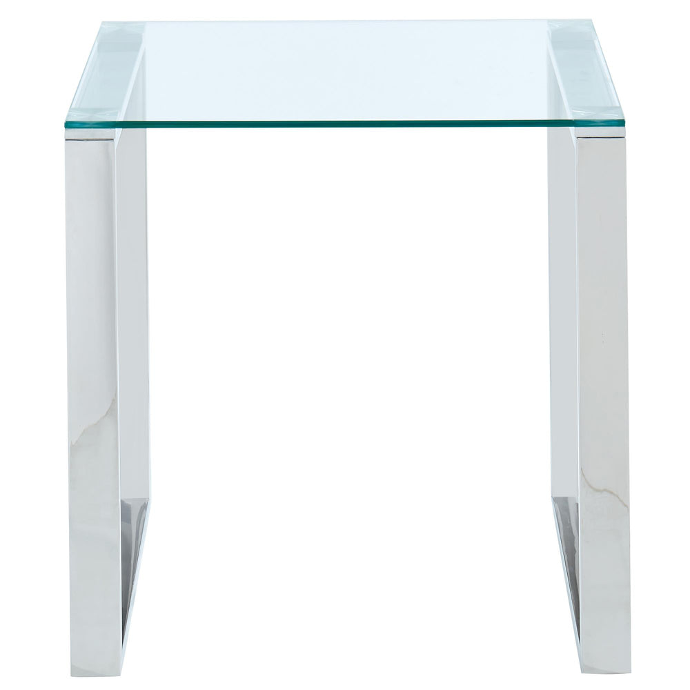 !nspire Zevon 501-408CH Accent Table - Silver IMAGE 4
