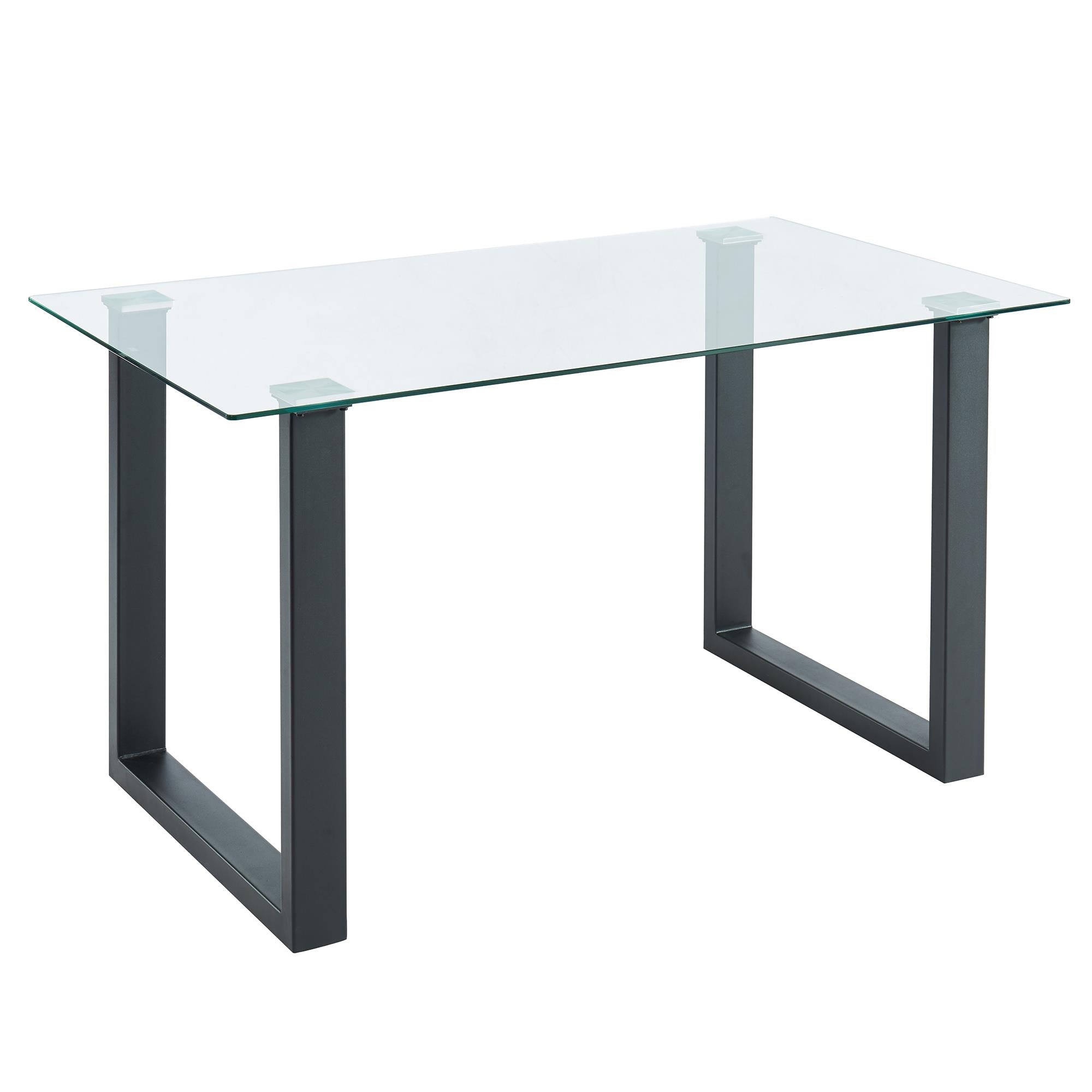  Worldwide Home Furnishings Franco 201-454BK Rectangular Dining Table - Black IMAGE 1