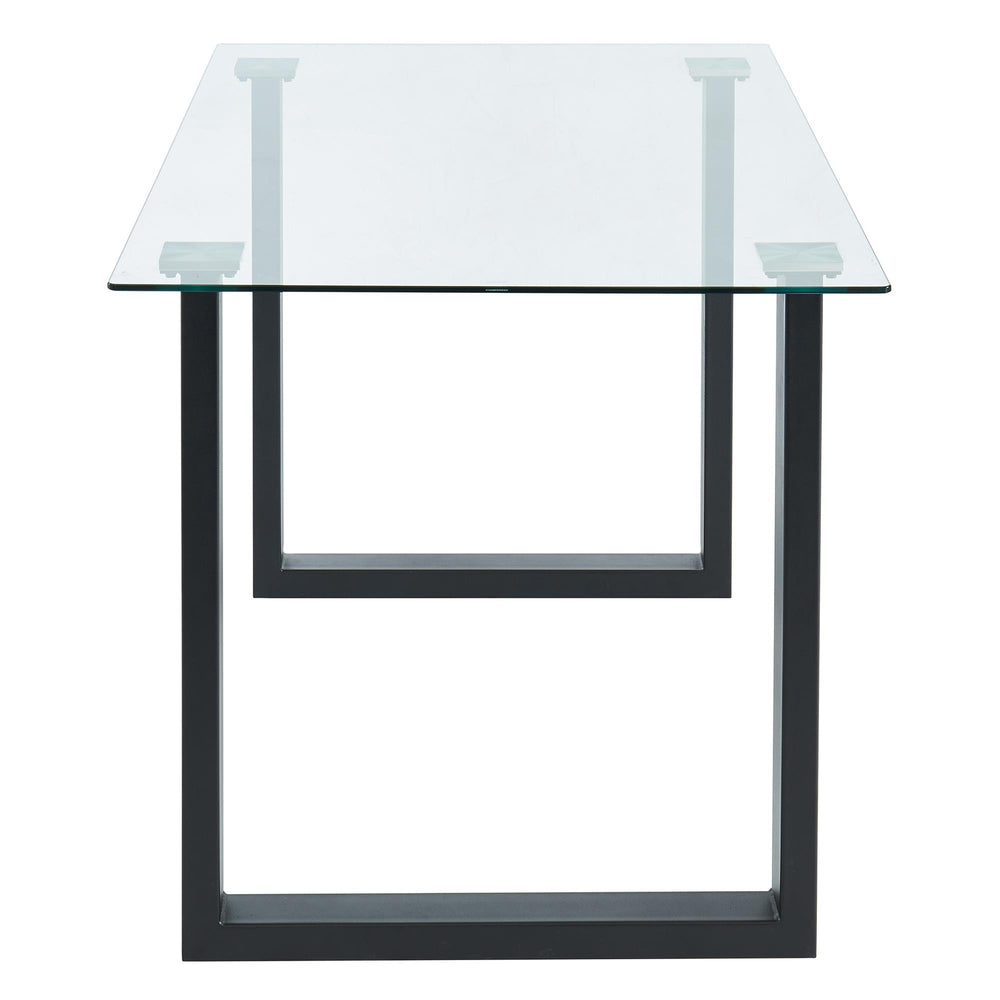  Worldwide Home Furnishings Franco 201-454BK Rectangular Dining Table - Black IMAGE 3