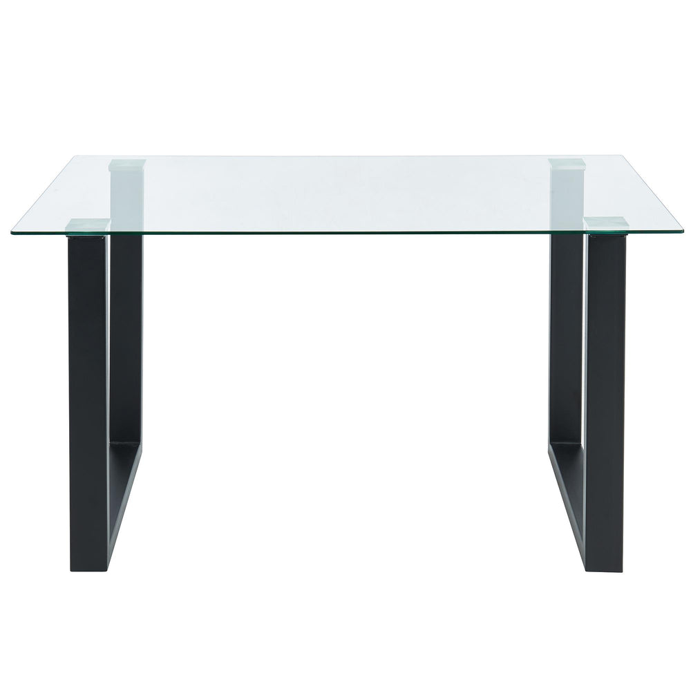  Worldwide Home Furnishings Franco 201-454BK Rectangular Dining Table - Black IMAGE 4