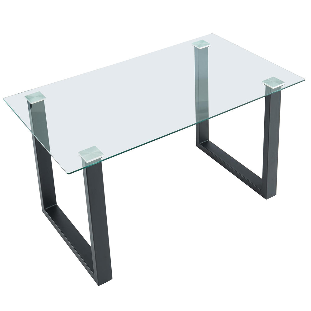  Worldwide Home Furnishings Franco 201-454BK Rectangular Dining Table - Black IMAGE 6