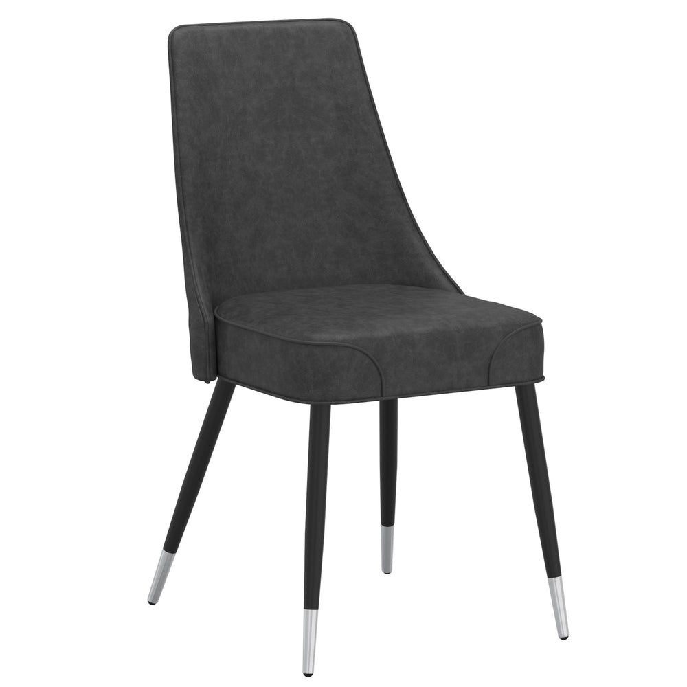  !nspire Silvano 202-429GY Dining Chair - Vintage Grey and Black IMAGE 1