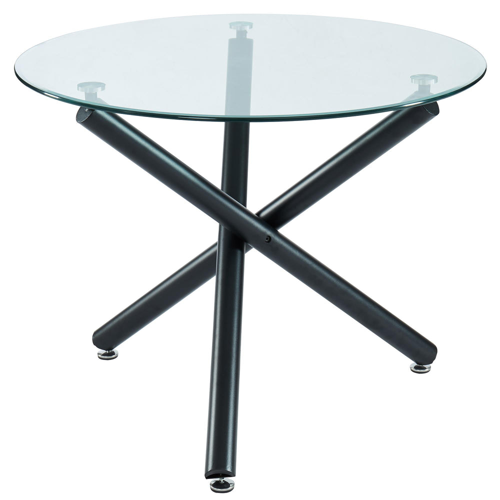  Worldwide Home Furnishings Suzette 201-476-40 Round Dining Table - Black IMAGE 1