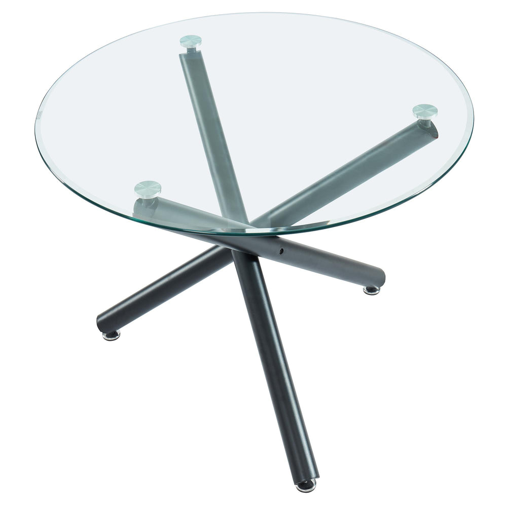  Worldwide Home Furnishings Suzette 201-476-40 Round Dining Table - Black IMAGE 3