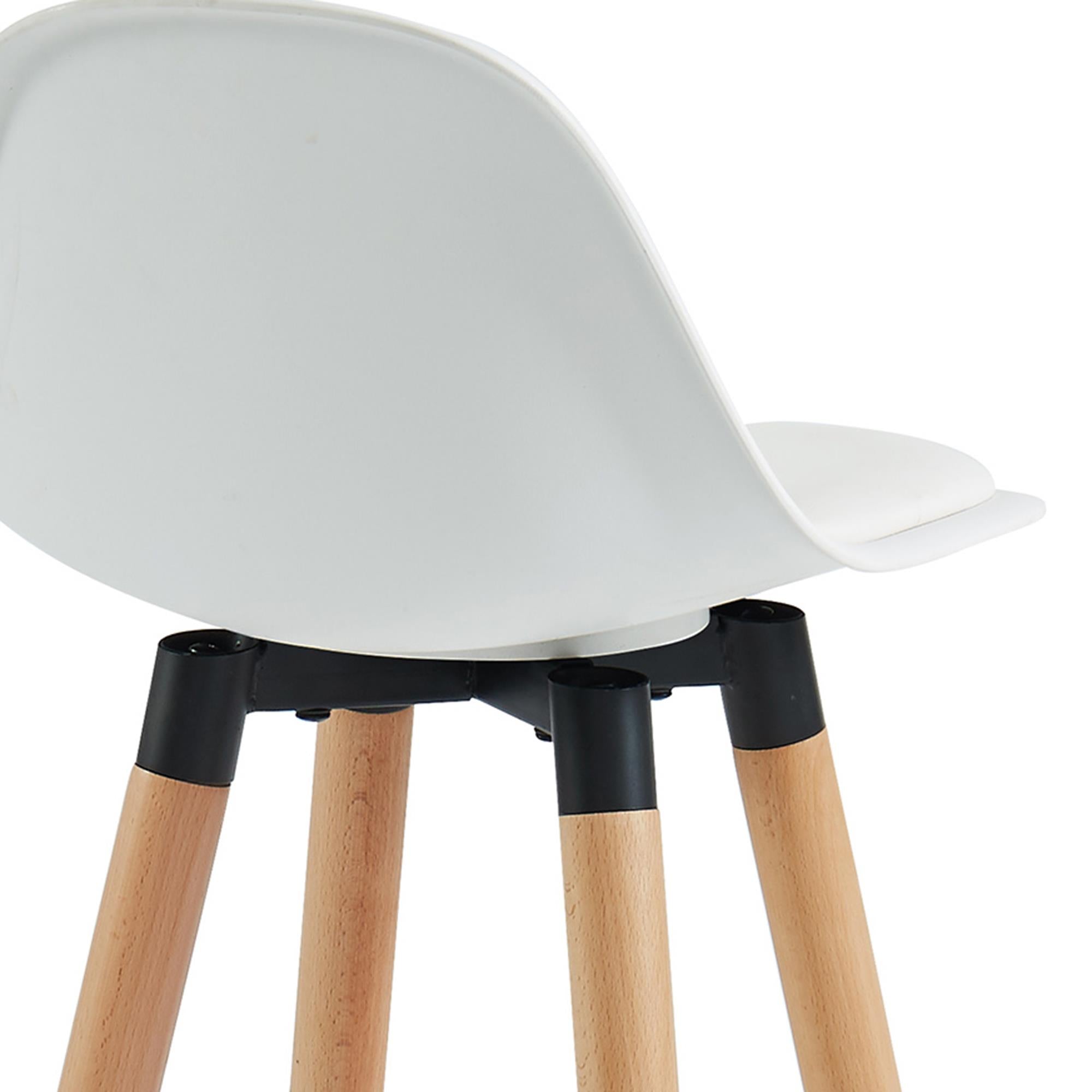 Worldwide Home Furnishings Diablo 203-352WT 26" Counter Stool - White and Natural IMAGE 6