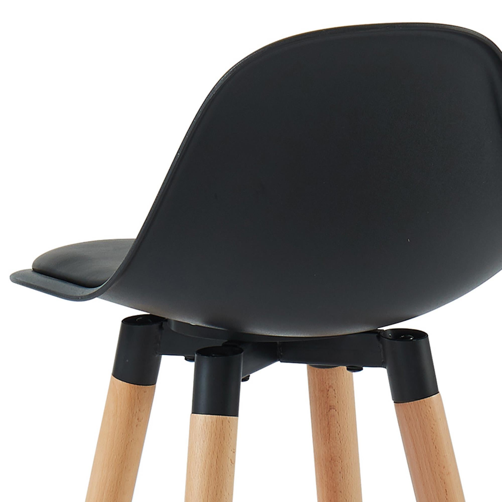  Worldwide Home Furnishings Diablo 203-352BK 26" Counter Stool - Black and Natural IMAGE 6