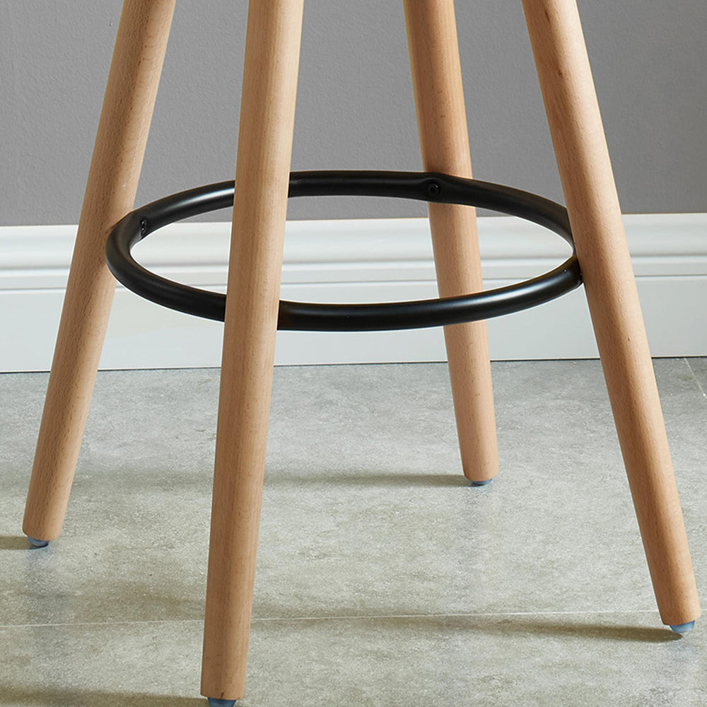  Worldwide Home Furnishings Diablo 203-352BK 26" Counter Stool - Black and Natural IMAGE 7
